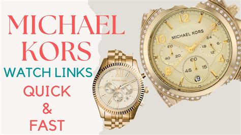 how to take links out of michael kors watch|michael kors watch replacement screws.